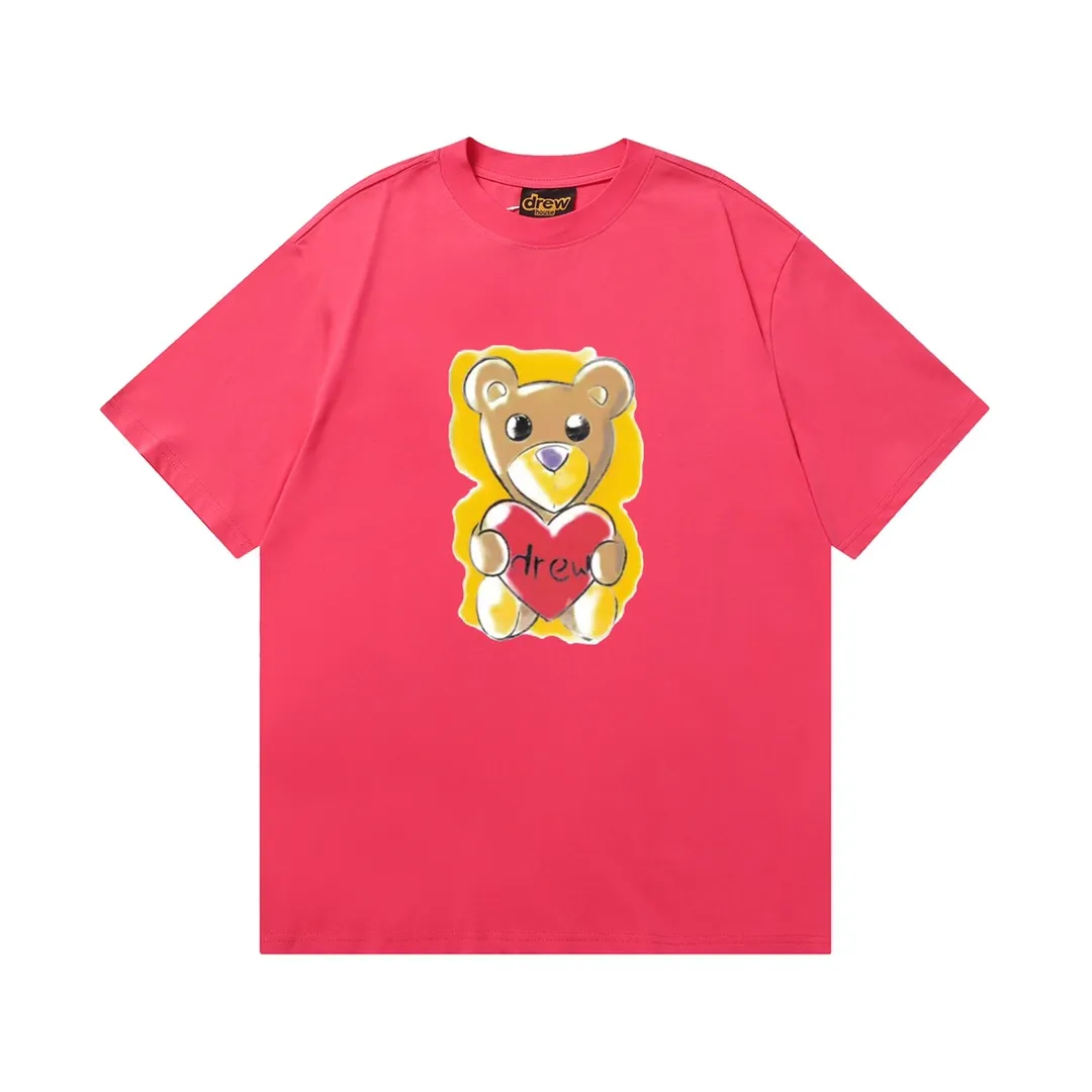 D 051 9 2023SS Same Style drew T g , ！ Quality！！ ， Quality！！ ， ！！ ， ， ， ， ， 。 Sizes：S M L XL ：Black White Royal Blue Red Brown White Orange
